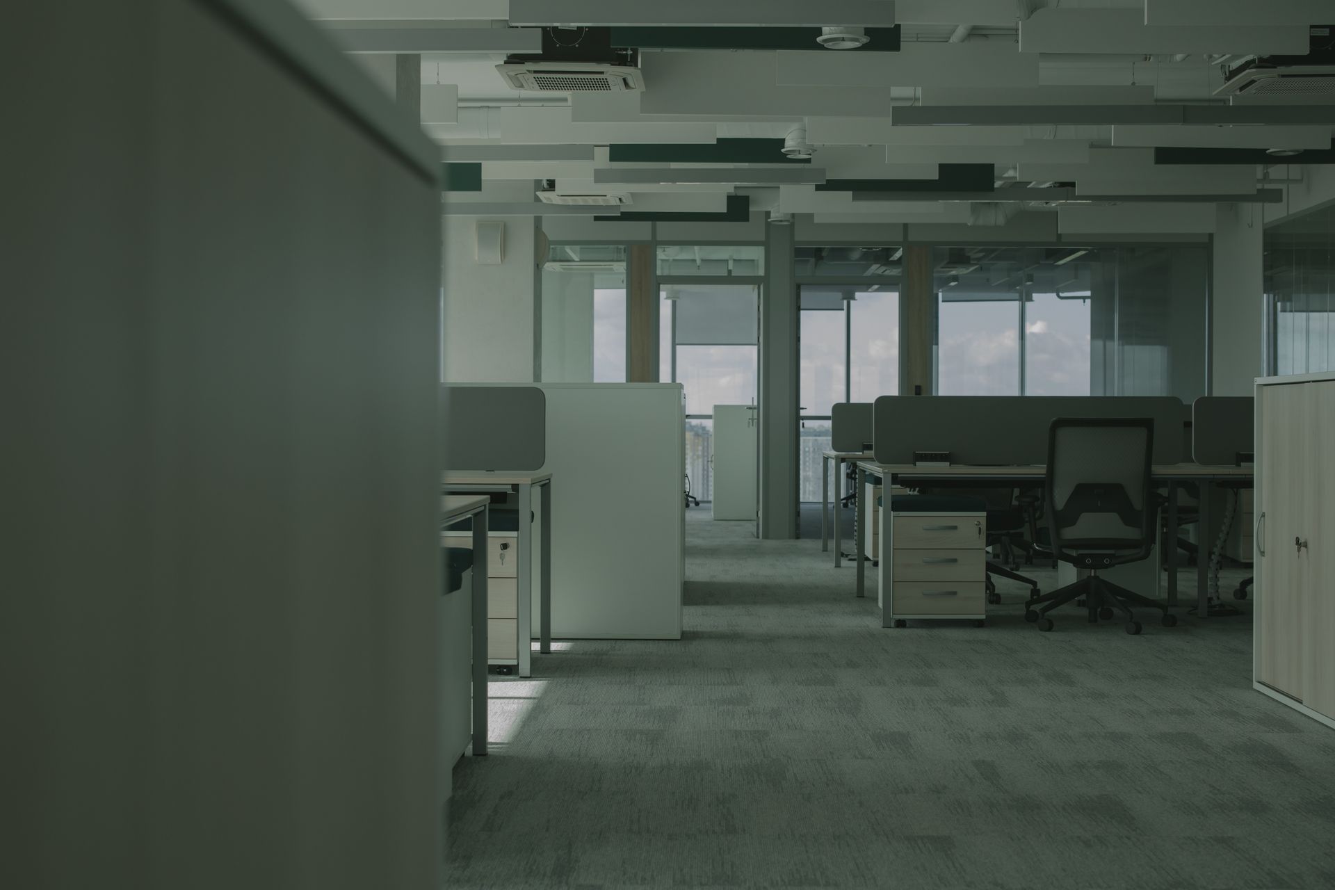 Modern open-plan commercial office interior